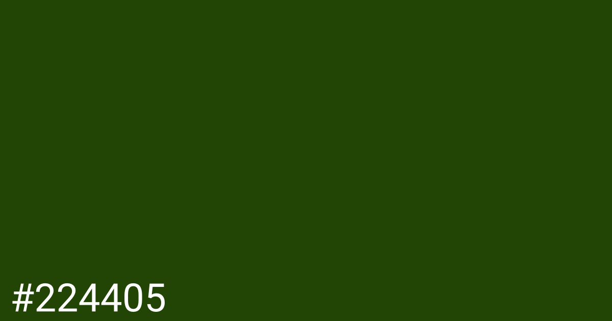 Hex color #224405 graphic