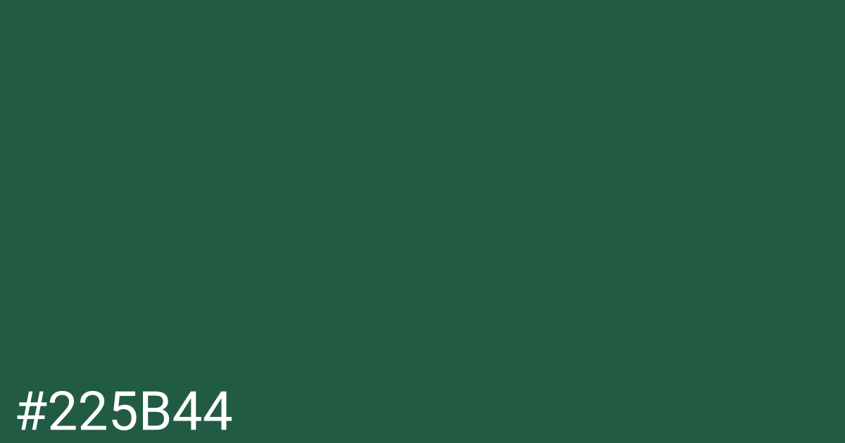 Hex color #225b44 graphic