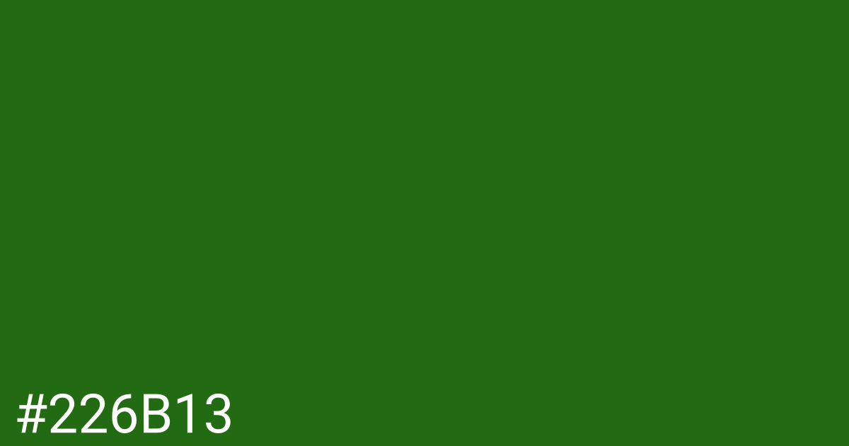 Hex color #226b13 graphic