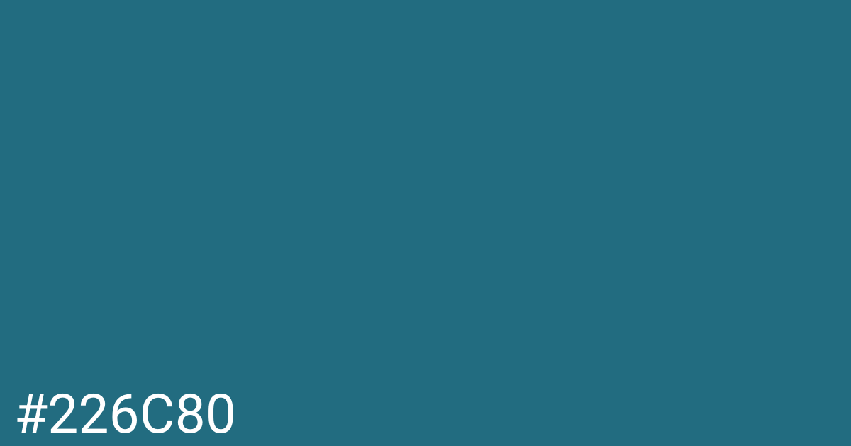 Hex color #226c80 graphic