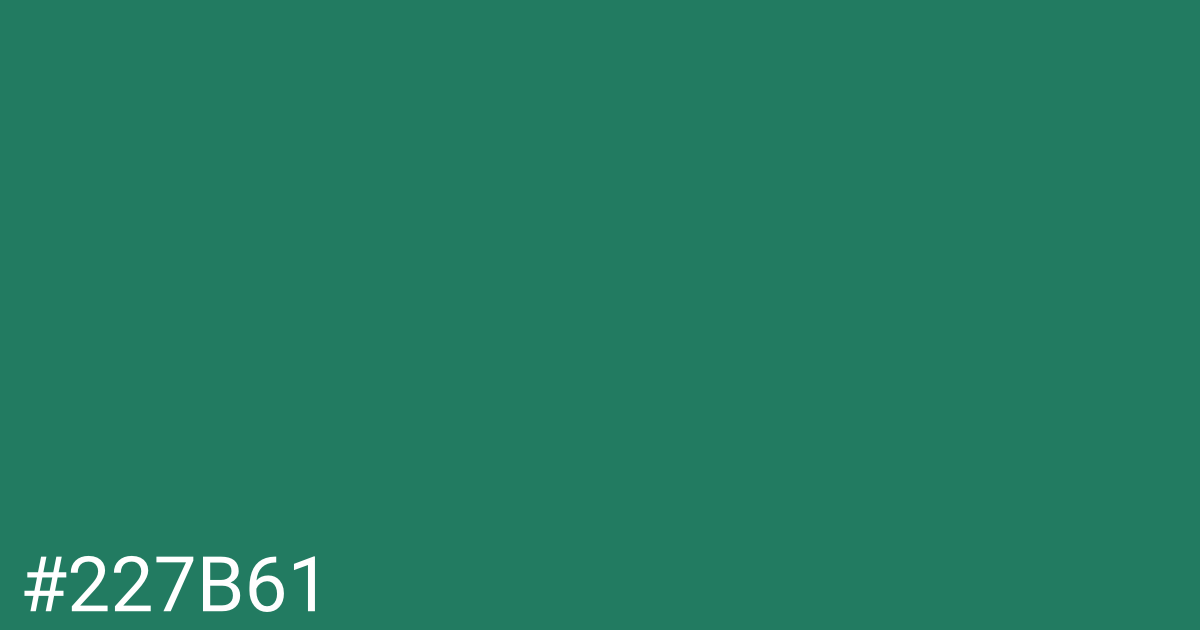 Hex color #227b61 graphic