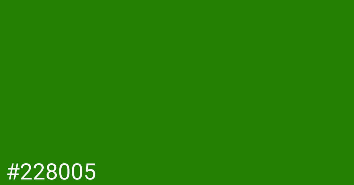 Hex color #228005 graphic