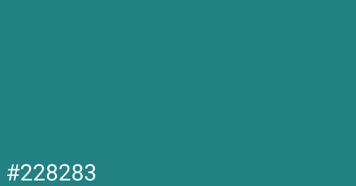 Hex color #228283 graphic