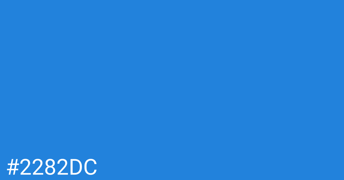 Hex color #2282dc graphic