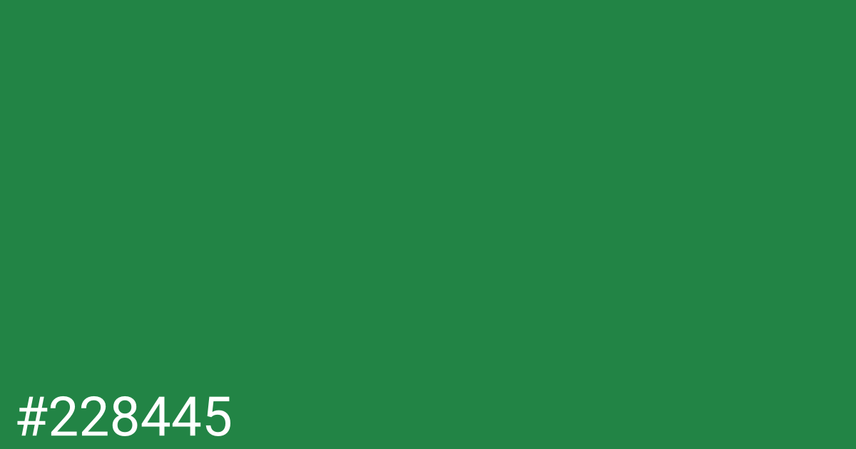 Hex color #228445 graphic