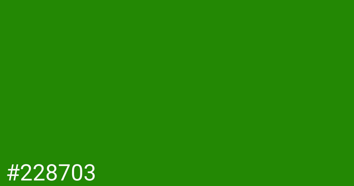 Hex color #228703 graphic