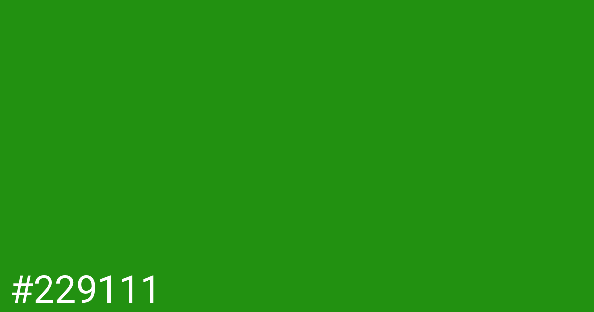 Hex color #229111 graphic