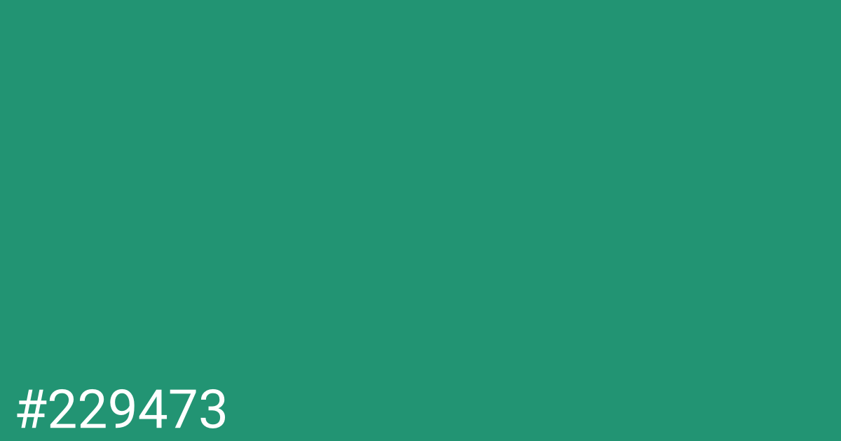 Hex color #229473 graphic