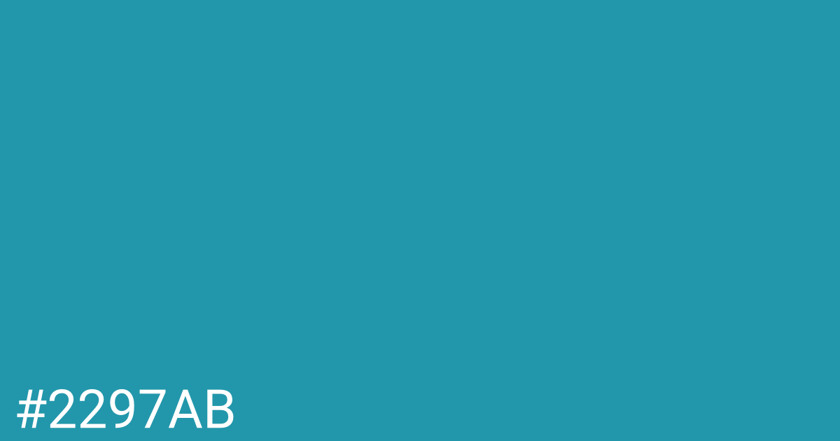 Hex color #2297ab graphic
