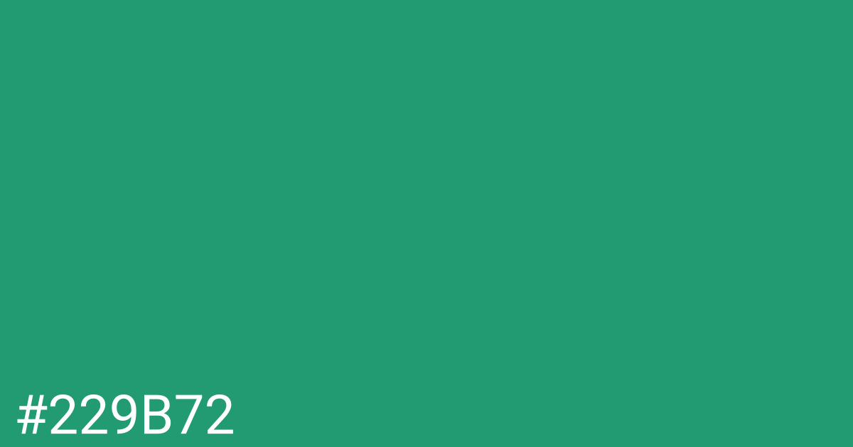 Hex color #229b72 graphic