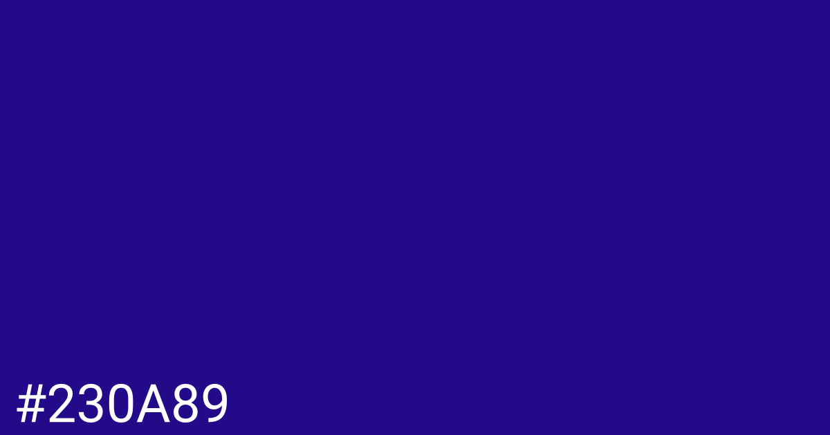Hex color #230a89 graphic
