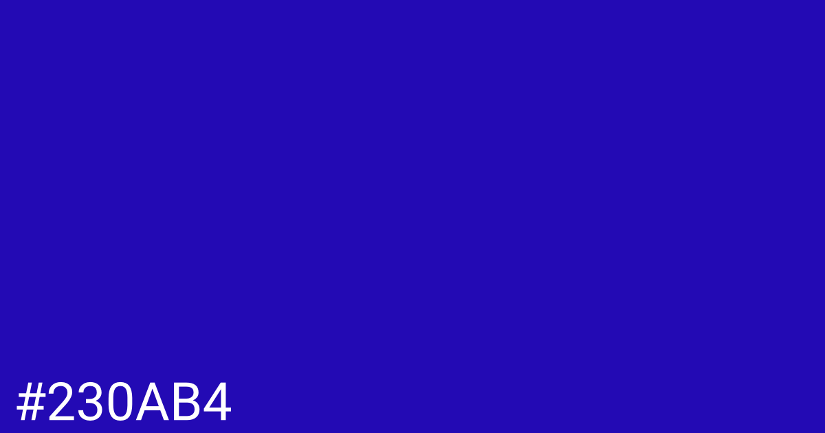 Hex color #230ab4 graphic