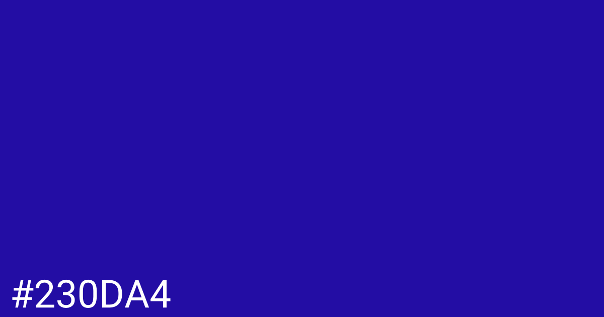 Hex color #230da4 graphic