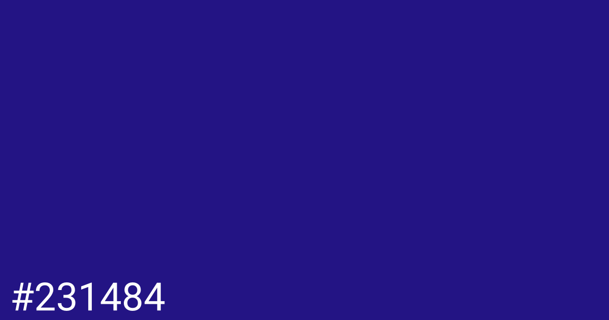 Hex color #231484 graphic