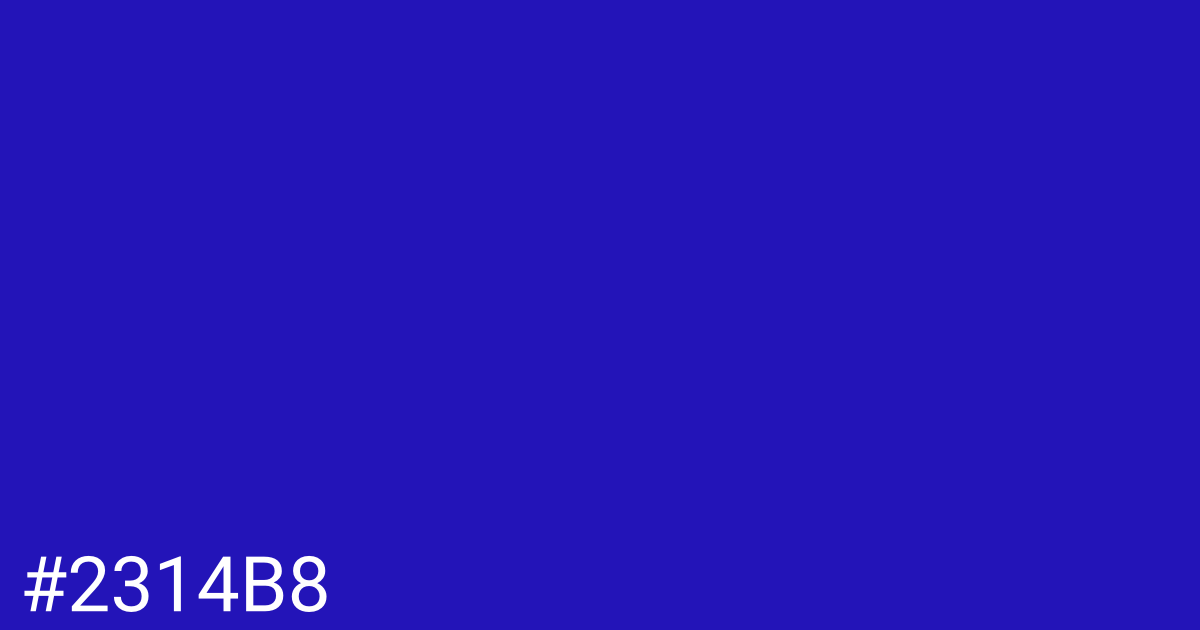 Hex color #2314b8 graphic