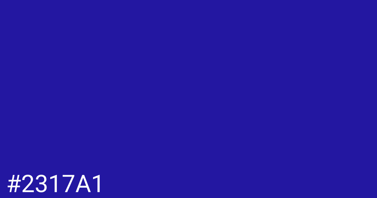 Hex color #2317a1 graphic