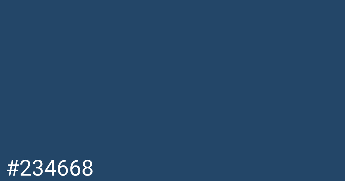 Hex color #234668 graphic