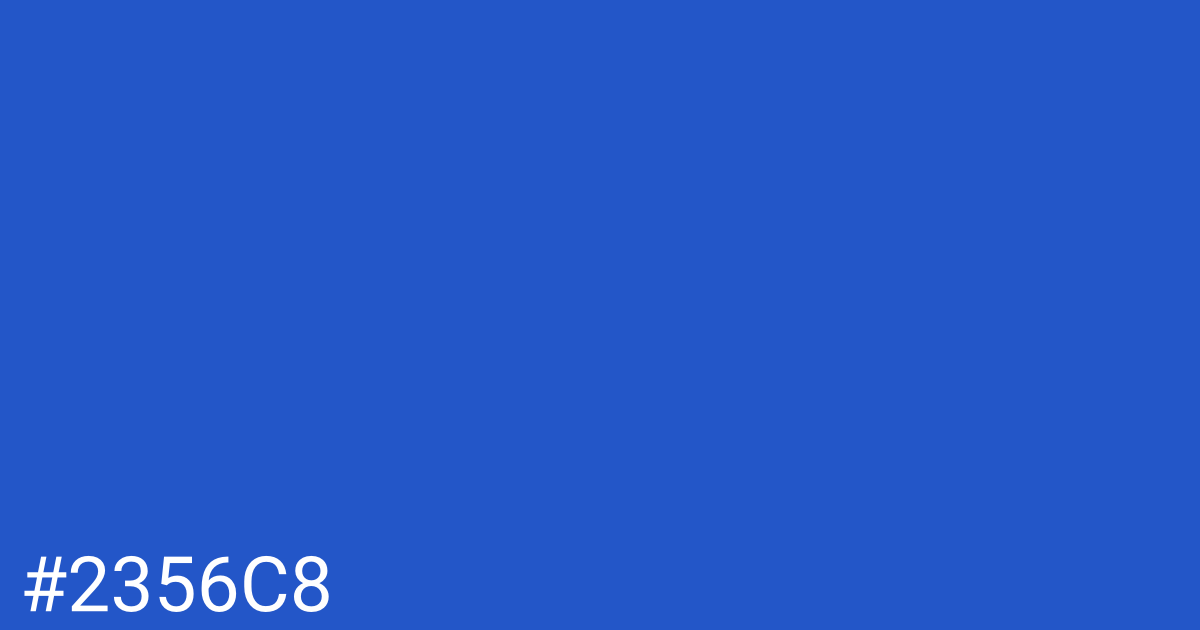Hex color #2356c8 graphic