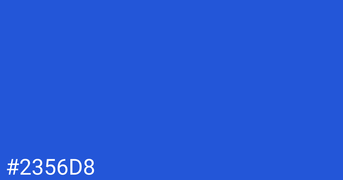 Hex color #2356d8 graphic