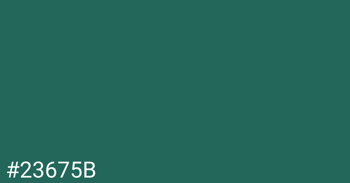 Hex color #23675b graphic