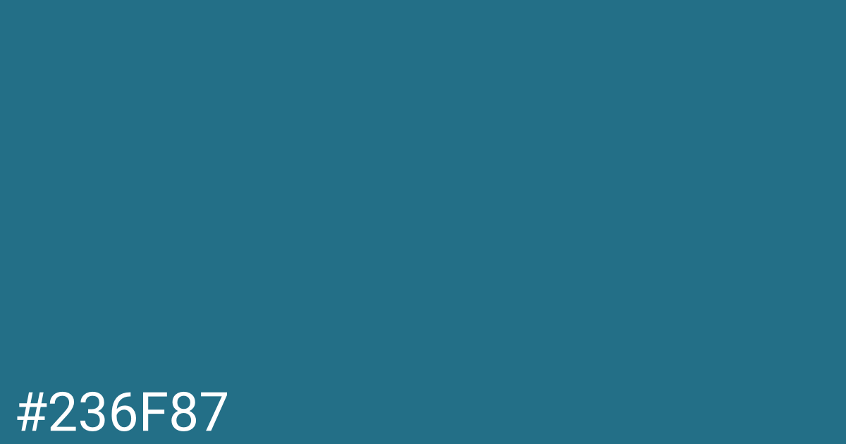 Hex color #236f87 graphic