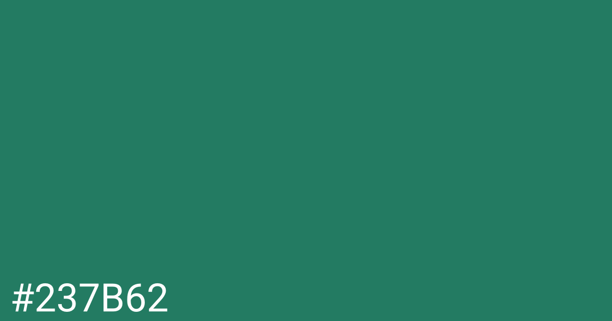 Hex color #237b62 graphic