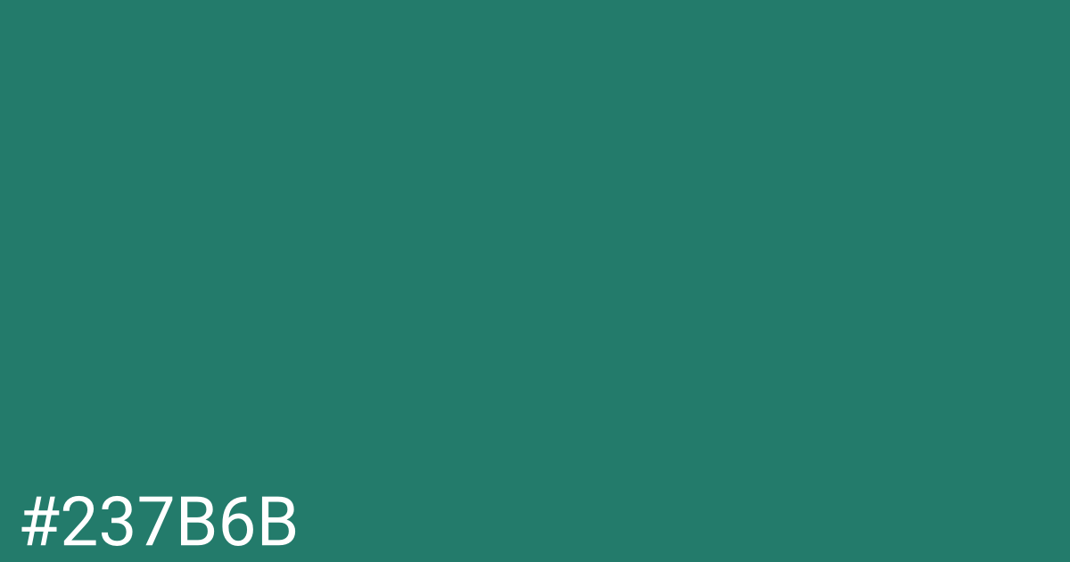 Hex color #237b6b graphic