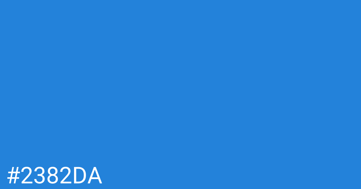 Hex color #2382da graphic