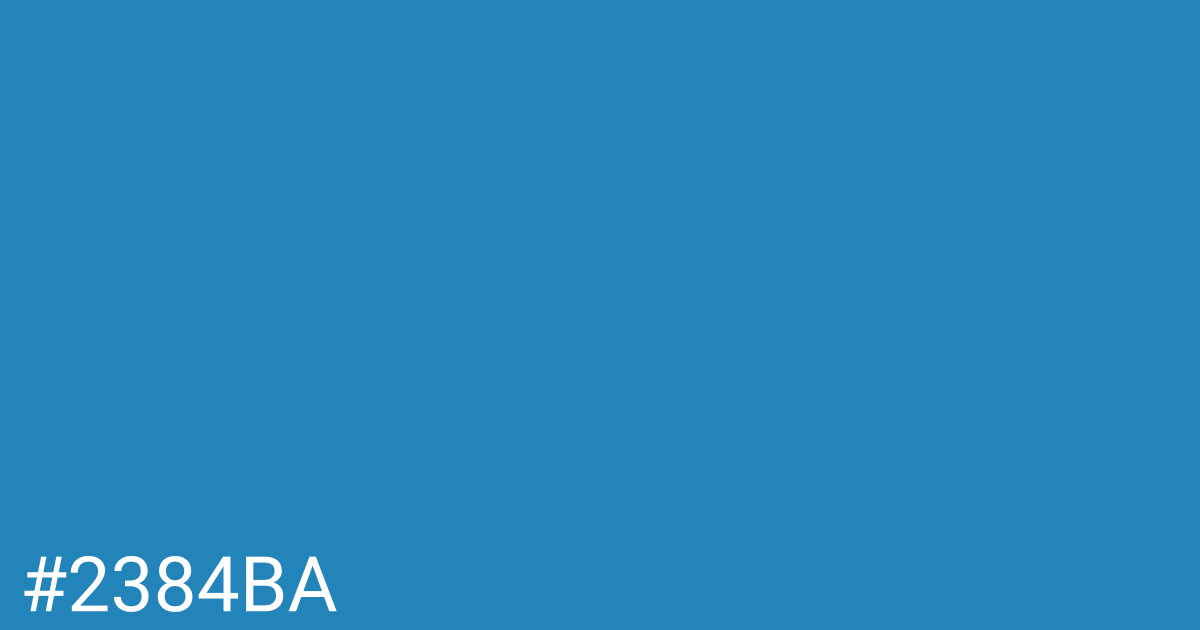Hex color #2384ba graphic