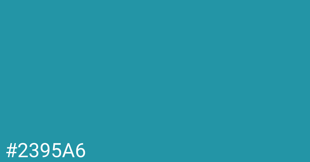 Hex color #2395a6 graphic