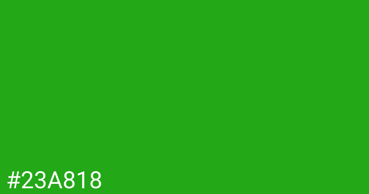 Hex color #23a818 graphic