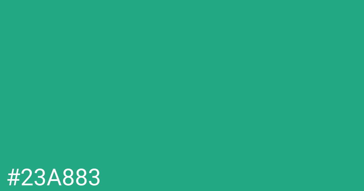 Hex color #23a883 graphic