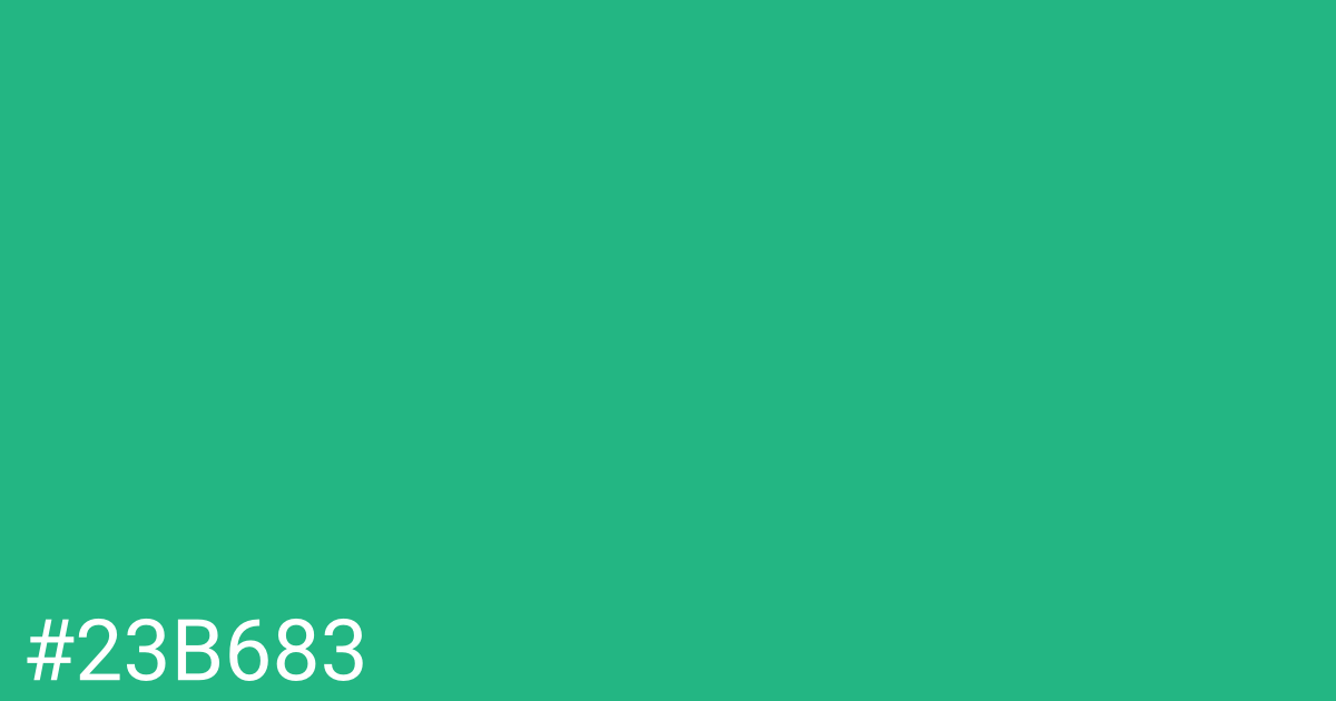 Hex color #23b683 graphic