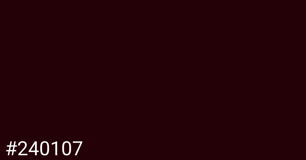 Hex color #240107 graphic