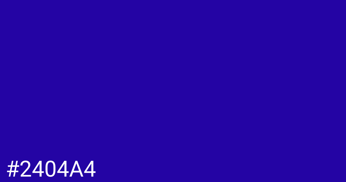 Hex color #2404a4 graphic