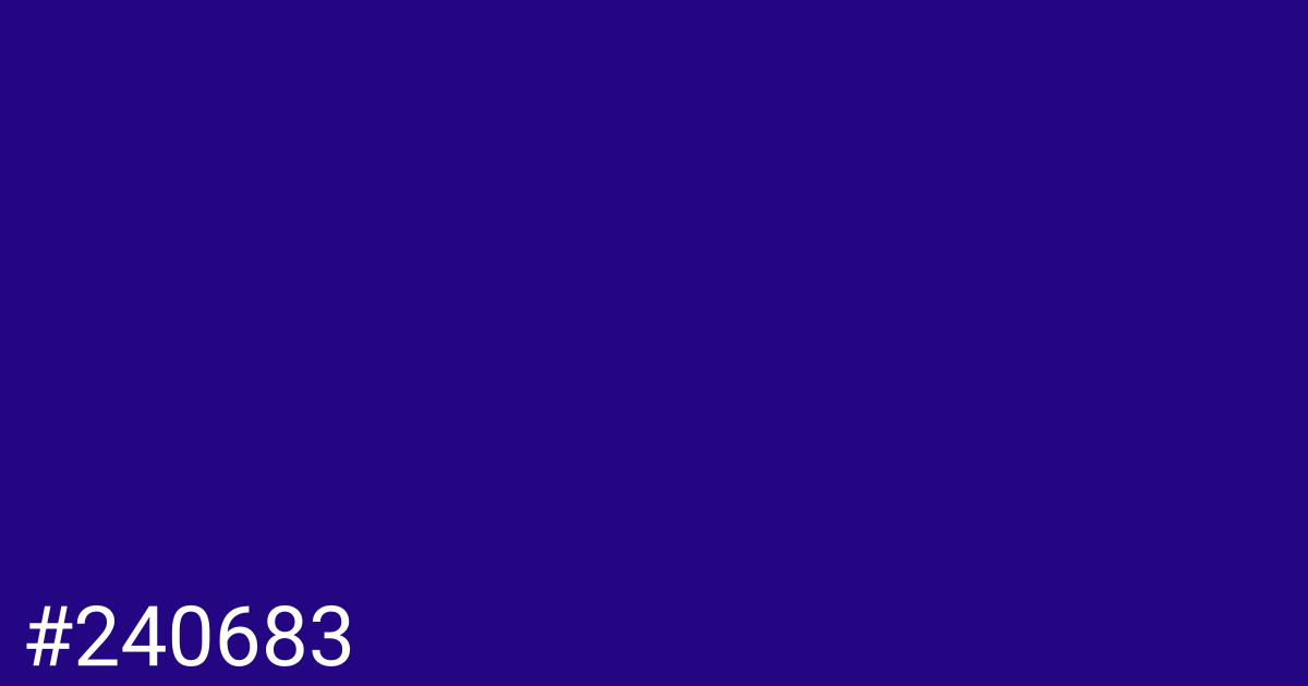 Hex color #240683 graphic