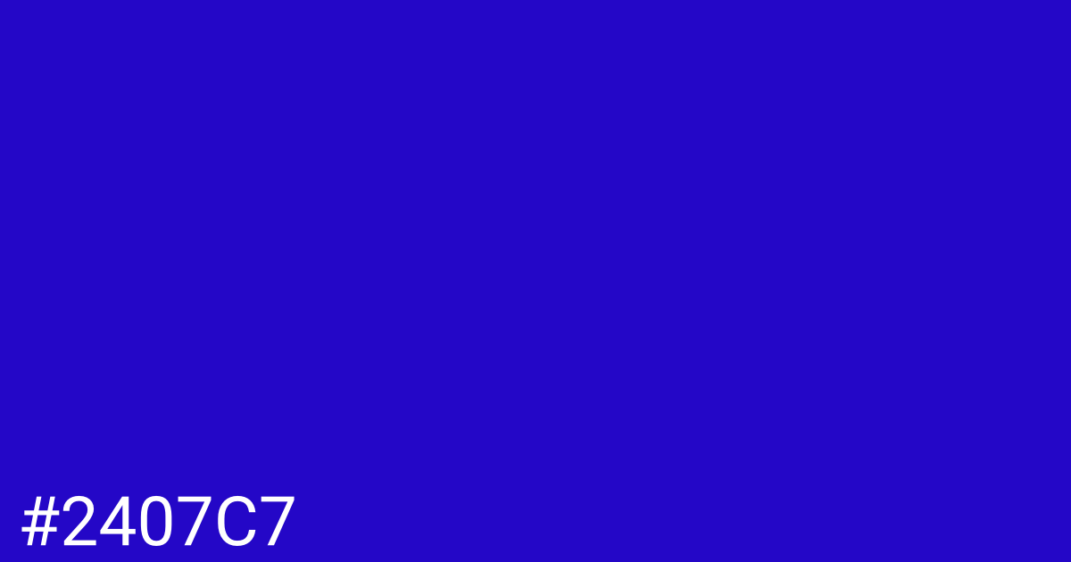Hex color #2407c7 graphic