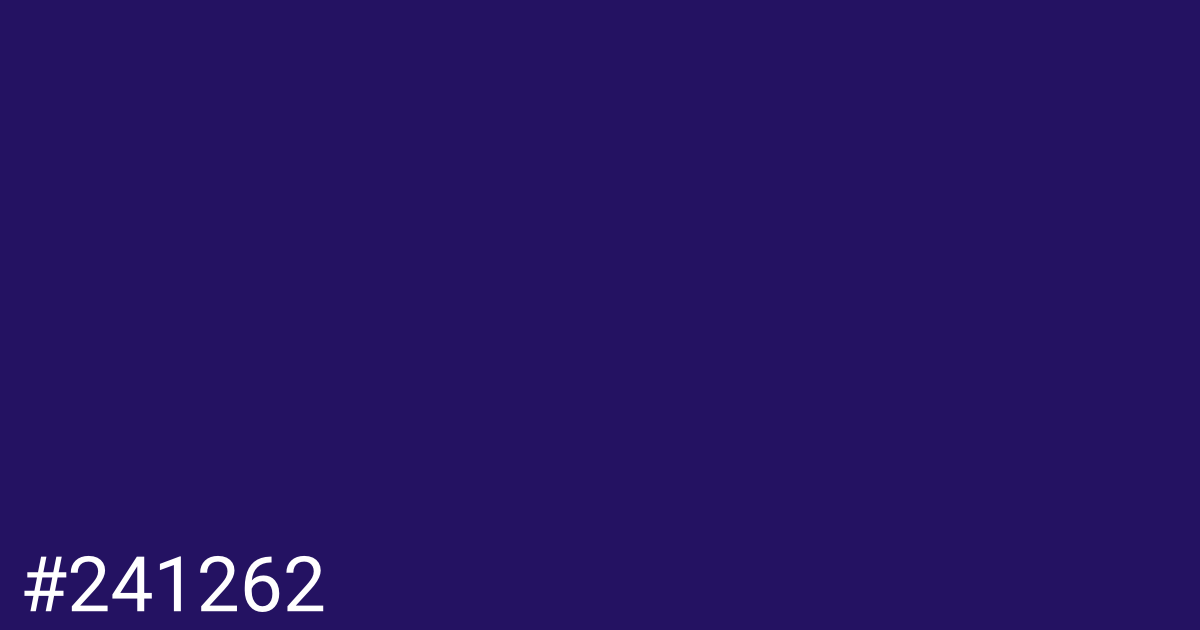 Hex color #241262 graphic