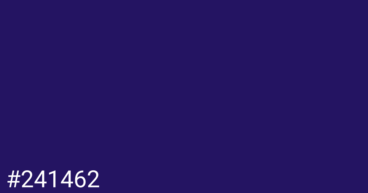 Hex color #241462 graphic