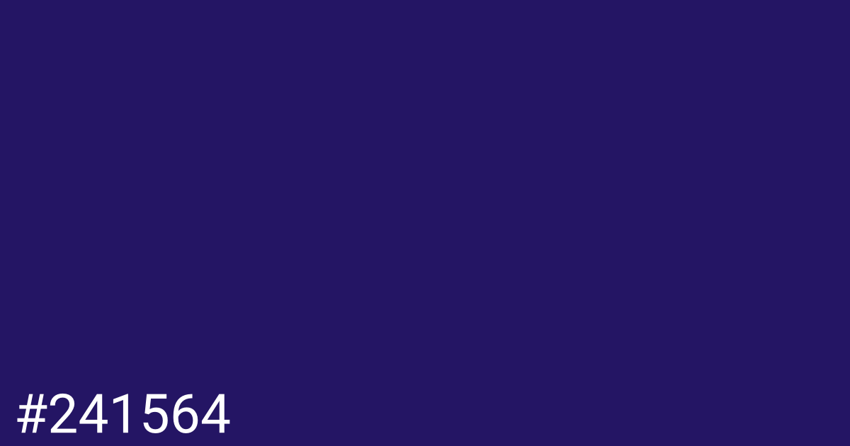 Hex color #241564 graphic