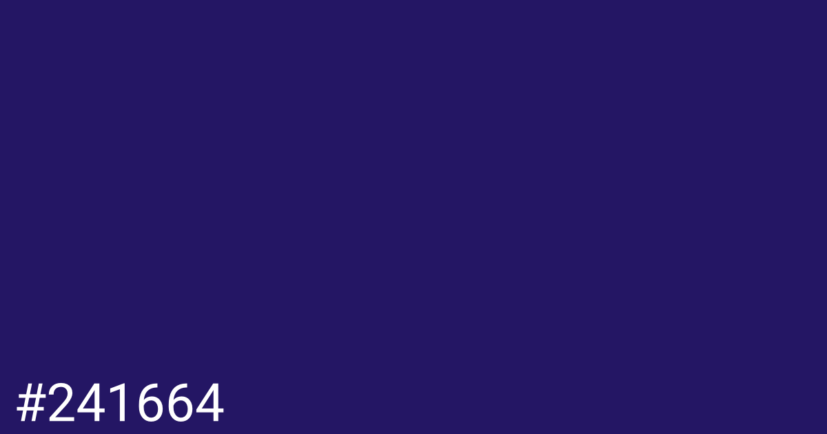 Hex color #241664 graphic