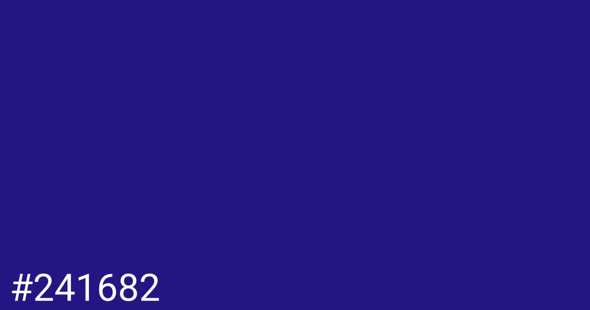 Hex color #241682 graphic