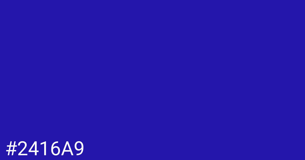Hex color #2416a9 graphic