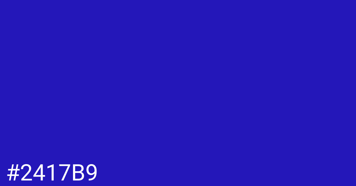 Hex color #2417b9 graphic