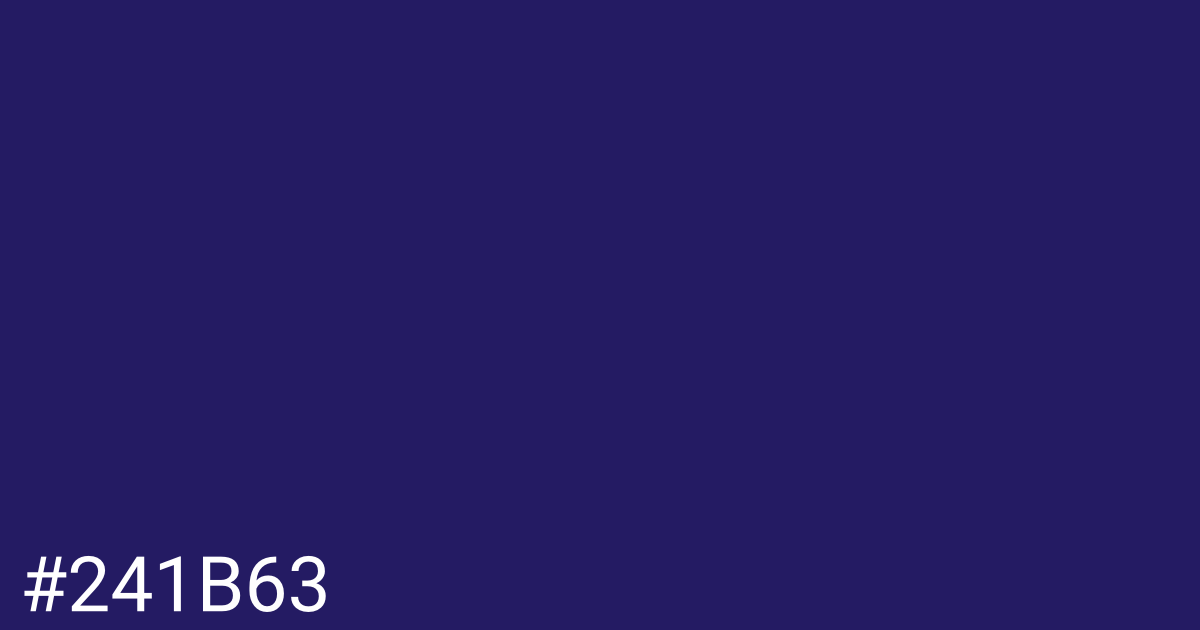 Hex color #241b63 graphic