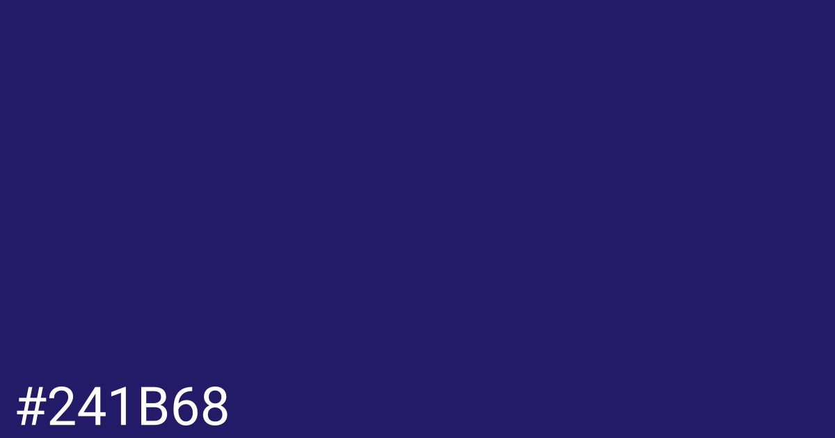 Hex color #241b68 graphic