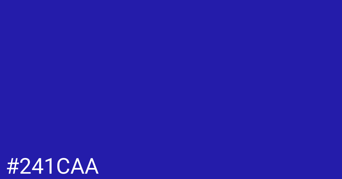 Hex color #241caa graphic