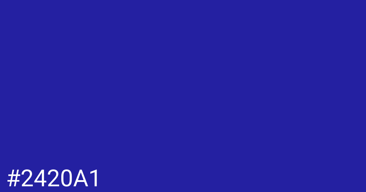 Hex color #2420a1 graphic