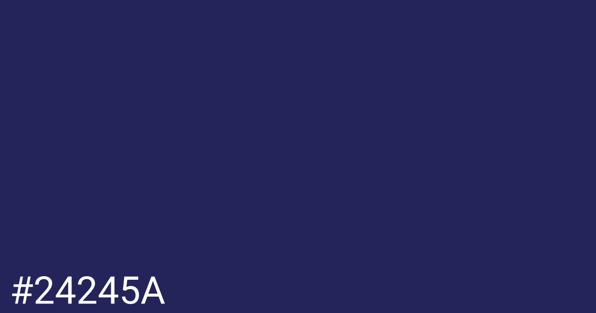 Hex color #24245a graphic