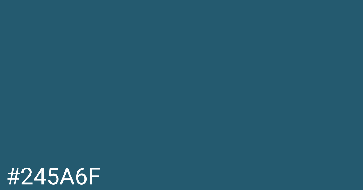 Hex color #245a6f graphic